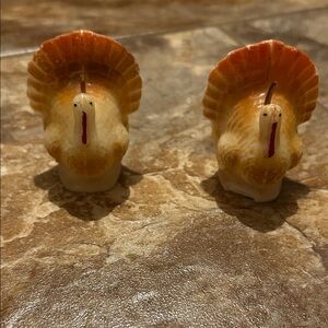 Set of Vintage Gurley Turkey Candles unlit